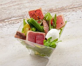 Мини салат с тунцом 
