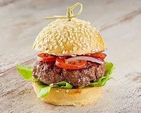 Мини бургер с мраморной говядиной