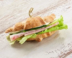 Мини круассан с ветчиной